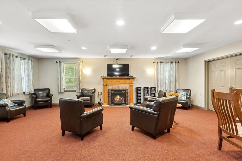 Community social lounge at Fairbrooke Senior Apartments in Aberdeen MD